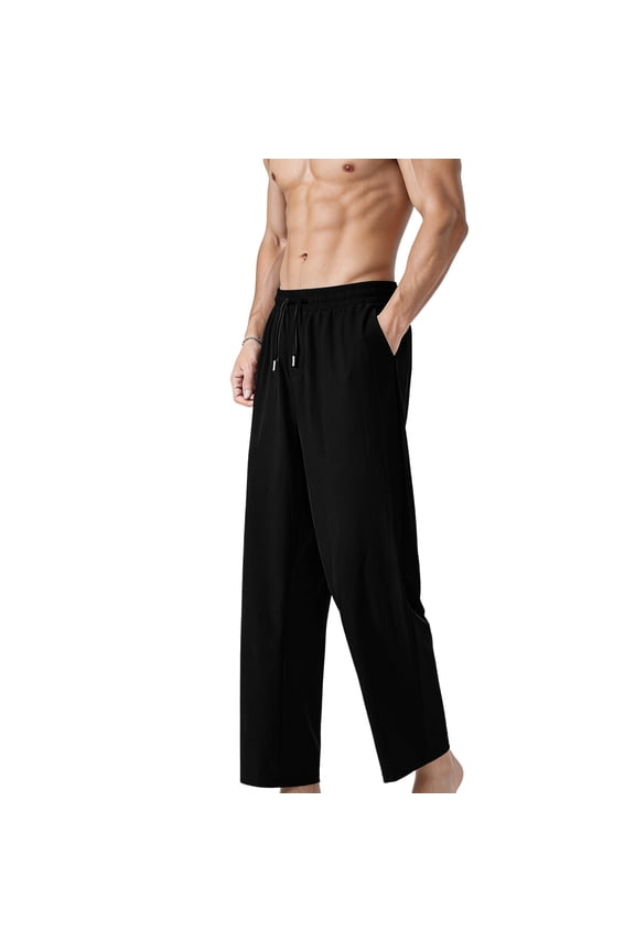 Sweatpants for Men Big & Tall Drying Ice Silk Quick Dry Relaxed Athletic Pants for Running Hiking Training S-4XL