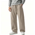 thumbnail image 1 of Luvrsol Sweatpants for Men Drawstring Elastic Waist Loose Wide Leg Pants with Pockets Joggers S-3XL, 1 of 6