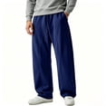 thumbnail image 1 of Luvrsol Sweatpants for Men Drawstring Elastic Waist Loose Wide Leg Pants with Pockets Joggers S-3XL, 1 of 6