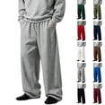 thumbnail image 1 of Luvrsol Sweatpants for Men French Terry Wide Leg Baggy Lounge Joggers Pockets Casual Athletic Pants Trousers S-3XL, 1 of 6