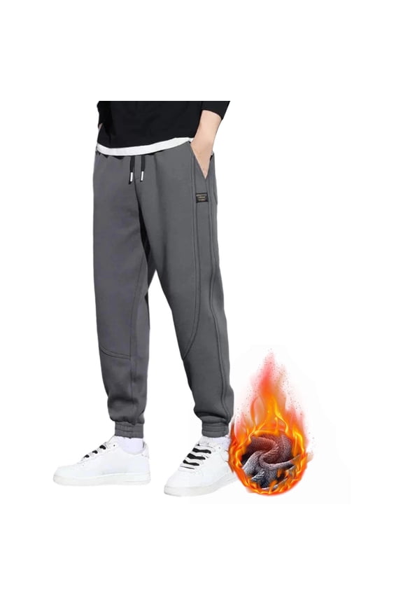 Sweatpants for Men Solid Tapered Jogger Pants Elastic Cuffed Ankle Athletic Pants 2XS-L2
