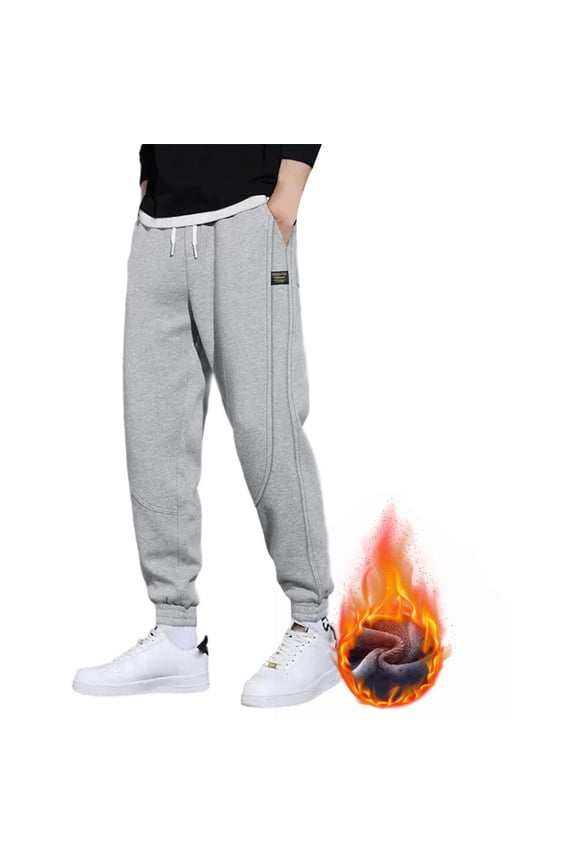 Sweatpants for Men Solid Tapered Jogger Pants Elastic Cuffed Ankle Athletic Pants 2XS-L2