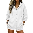 thumbnail image 1 of Luvrsol Sweatshirt for Women Long Sleeve Zip Up Hoodie Casual Daily Wear Athletic Jacket with Pockets S-2XL, 1 of 5