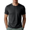 thumbnail image 1 of Luvrsol T-Shirts for Man Solid Crew Neck Basic Athletic Tee Moisture Wicking Workout Training Tops XS-3XL, 1 of 7