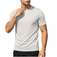 thumbnail image 1 of Luvrsol T Shirts for Men Pack Stretch Solid Crew Neck Basic Tee Flexible Soft Layering Daily Undershirts S-3XL, 1 of 8