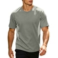 thumbnail image 1 of Luvrsol Tshirts for Men Big & Tall Solid Crew Neck Basic Top Soft Cooling Bamboo Fiber Breathable Summer Tees M-4XL, 1 of 8