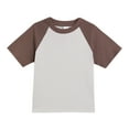 thumbnail image 1 of Luvrsol Unisex Big Kids Solid Basic Short Sleeve Light Cotton Crew Neck Simple School Shirts 90-170, 1 of 6