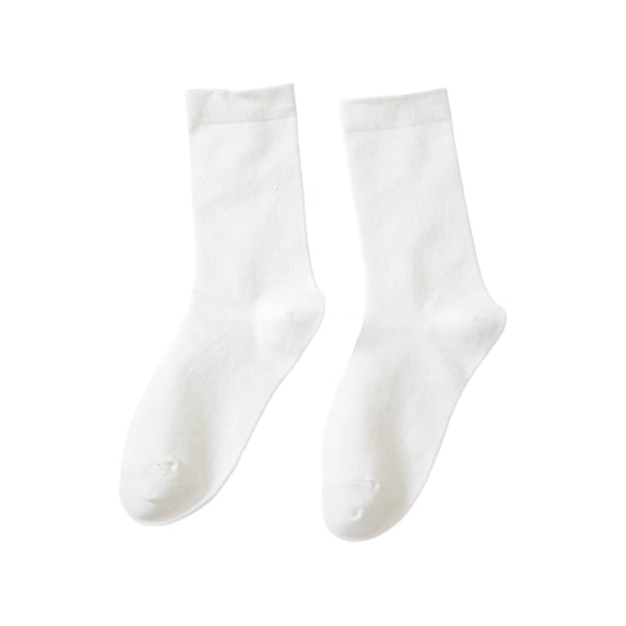 Luvrsol Unisex Crew Length Solid Cotton Socks Breathable Everyday Wear Socks Free Size