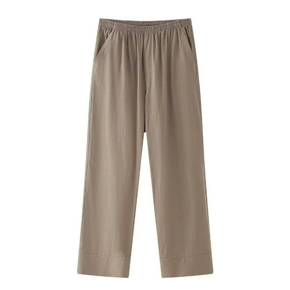 Luvrsol Wide Leg Sweatpants Women Casual Elastic Tie Waist Loose Long Pants with Pocket Wide Leg Trouser, Size XS-L