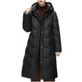 thumbnail image 1 of Luvrsol Winter Jackets for Women Thickened Cotton Padded Jacket Long Sleeve Casual Outerwear M-3XL, 1 of 6