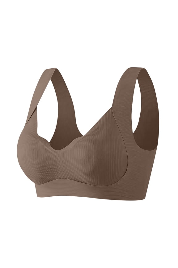Wireless Bras for Women Seamless T-Shirt Bra Buttery Soft Stretch Fabric Everyday Daily Wear S-2XL