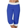 thumbnail image 1 of Luvrsol Women's High Waisted Skinny Capri Lightweight with Pockets Moisture Wicking Running, Size S-3XL, 1 of 6
