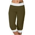 thumbnail image 1 of Luvrsol Women's High Waisted Skinny Capri Lightweight with Pockets Moisture Wicking Running, Size S-3XL, 1 of 6