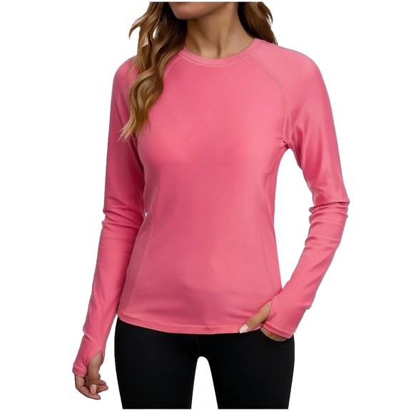 Luvrsol Women's Long Sleeve UV Protection Rash Guard Quick Dry Shirt for Swim