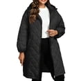 thumbnail image 1 of Luvrsol Women's Plus Size Hooded Long Puffer Coat Loose Padded Winter Jacket Casual Warm Outerwear, Black XL-5XL, 1 of 9