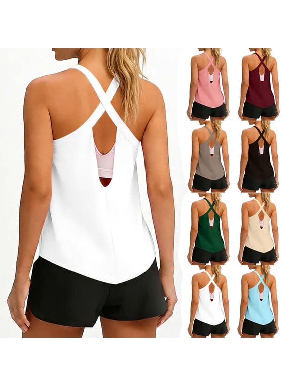 Women's Tops All Season Athletic Fitness Top Soft Skin Friendly Daily Outdoor Workout Tee S-3XL