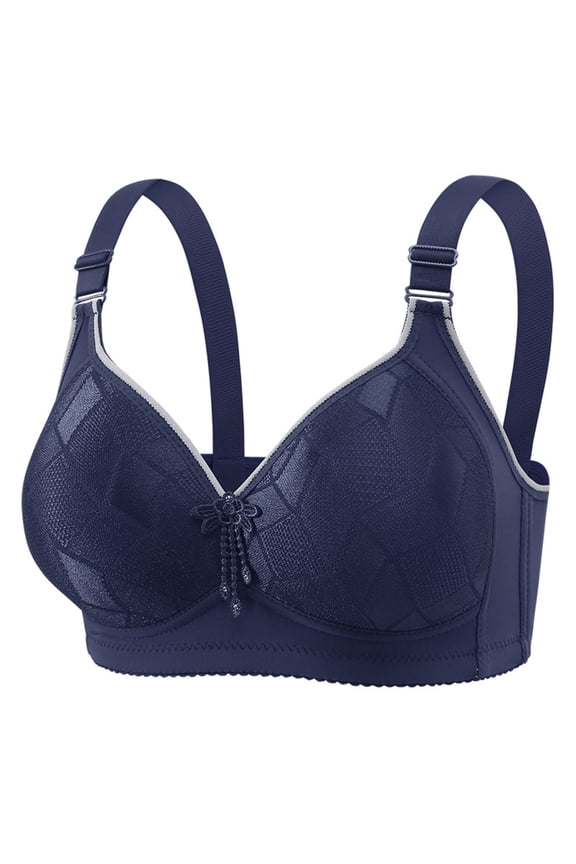 Womens Bras Minimal Seam Wirefree T-Shirt Bra Elastic Side Support All Occasion Everyday S-3XL