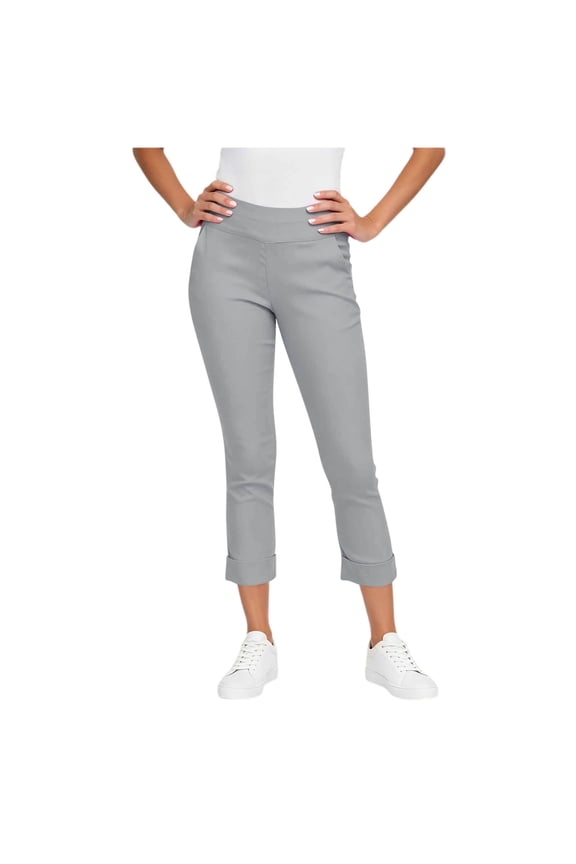Womens Capris Soft Skinny Capri Leggings High Rise Compression Workout Yoga Pants S-2XL