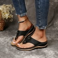 thumbnail image 1 of Luvrsol Womens Sandals Flip-Flops Wedge Heel Slippers Sandals Casual Beach Shoes, 5.5-13.5, 1 of 9