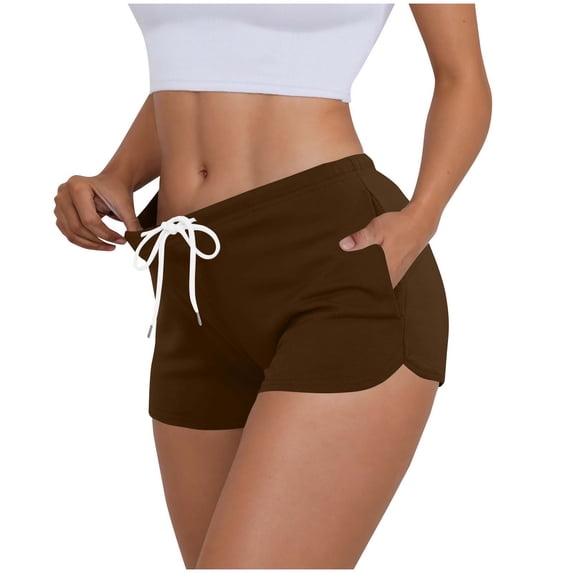 Luvrsol Womens Shorts Quick Dry Breathable Athletic Pants with Pockets Side Zippers, Size S-2XL