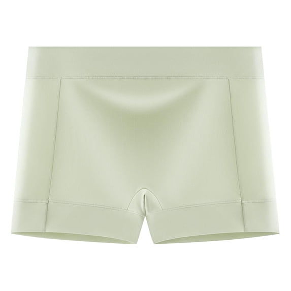 Luvrsol Womens Underwear Plus Size Safety High Waist Solid Color Breathable Square Panties, M-4XL