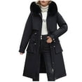 thumbnail image 1 of Luvrsol Womens Winter Coats Long Sleeve Puffer Coat Thickened Quilted Warm Jacket with Pockets M-3XL, 1 of 5