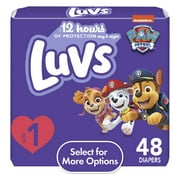 Luvs Diapers Size 1, 48 Count Select for More Options