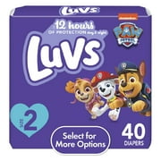 Luvs Diapers Size 2, 40 Count Select for More Options