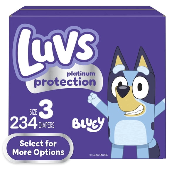 Luvs Platinum Protection Baby Diapers Size 3, 234 Count