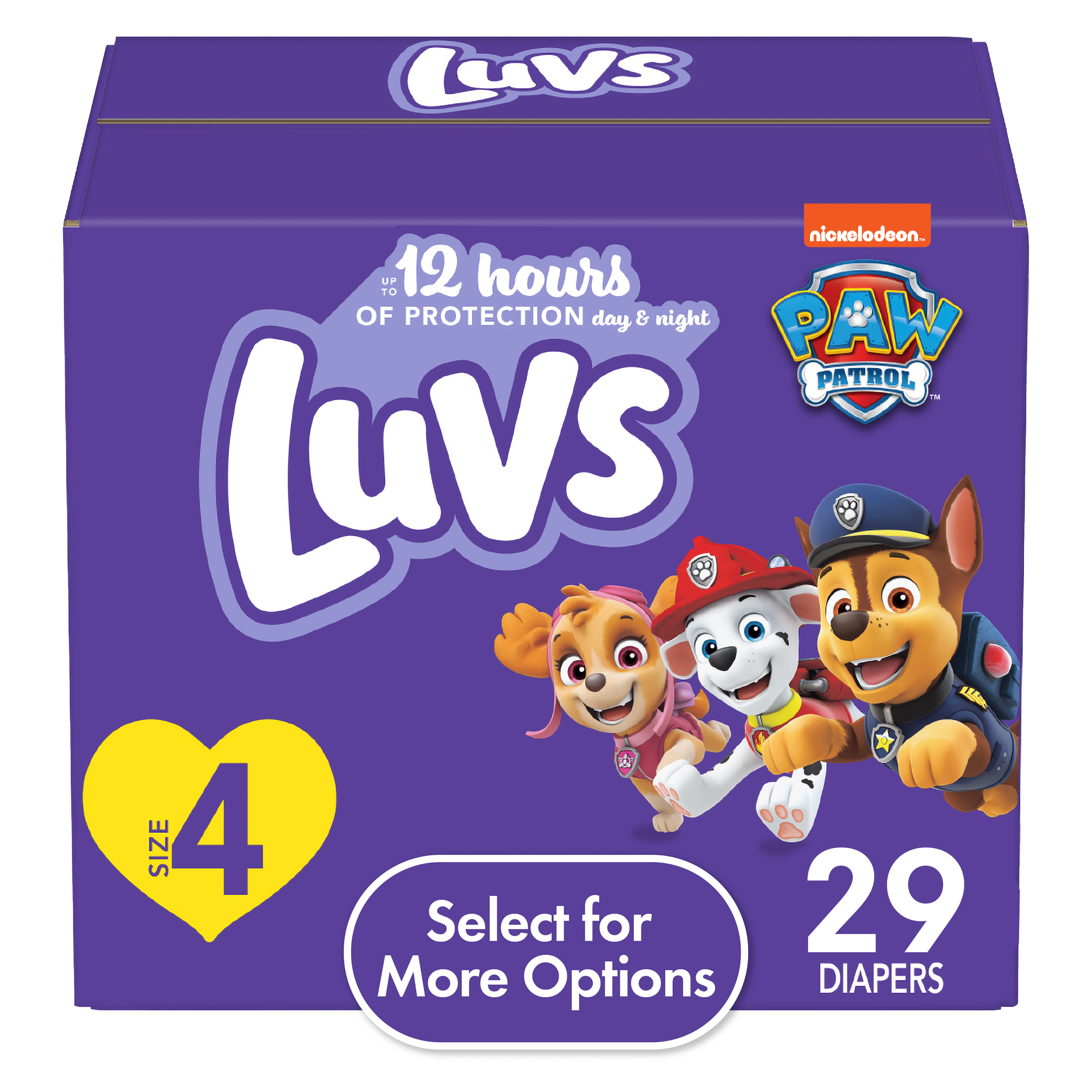 Luvs Diapers - Size 4, 29 Count, Paw Patrol Disposable Baby Diapers (Select for More Options) - image 1 of 10