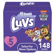 Luvs Diapers Size 5 148 Count Select for More Options