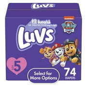 Luvs Diapers Size 5, 74 Count (Select for More Options)