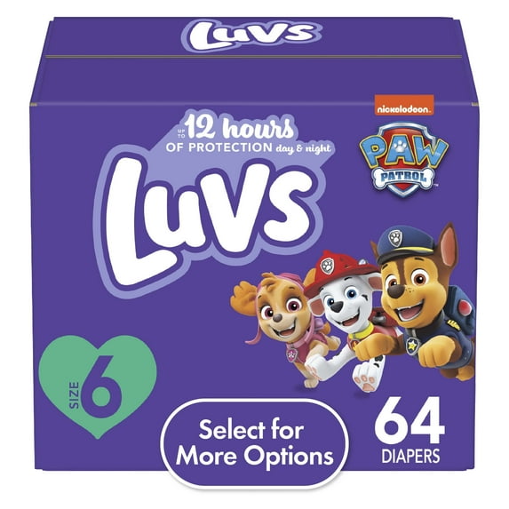 Luvs Diapers Size 6, 64 Count (Select for More Options)