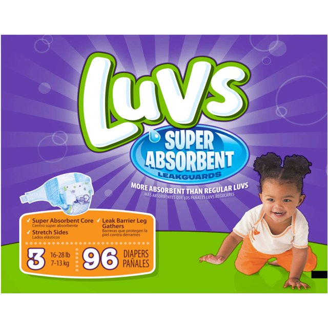 Luvs Diapers with Ultra Absorbent Leakguards, Size 3