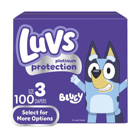 Luvs Platinum Protection Baby Diapers, Size 3 (16-28 lbs), 100 Count