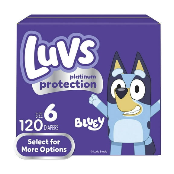 Luvs Platinum Protection Baby Diapers, Size 6, 120 Count
