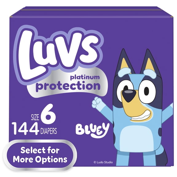 Luvs Platinum Protection Baby Diapers Size 6, 144 Count (Select for More Options)