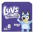thumbnail image 1 of Luvs Platinum Protection Bluey Edition, Disposable Baby Diapers Size 8, 46 Count (Select for More Options), 1 of 12