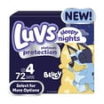 thumbnail image 1 of Luvs Platinum Protection Sleepy Nights Baby Diapers Size 4, 72 Count (Select for More Options), 1 of 9