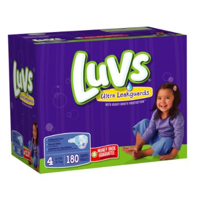 Luvs Premium Stretch Diapers (sizes 1, 2, 3, 4, 5, 6)