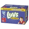 Diaper Size: Size 1, Count Per Pack: 116