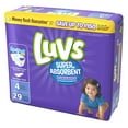 thumbnail image 1 of Luvs Super Absorbent Leakguards Newborn Diapers Size 4 29 count, 1 of 12