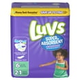 thumbnail image 1 of Luvs Super Absorbent Leakguards Newborn Diapers, Size 6, 21 Count, 1 of 12