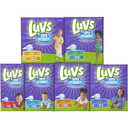 Luvs Ultra-Absorbent Leakguard Diapers, (Choose Your Size)