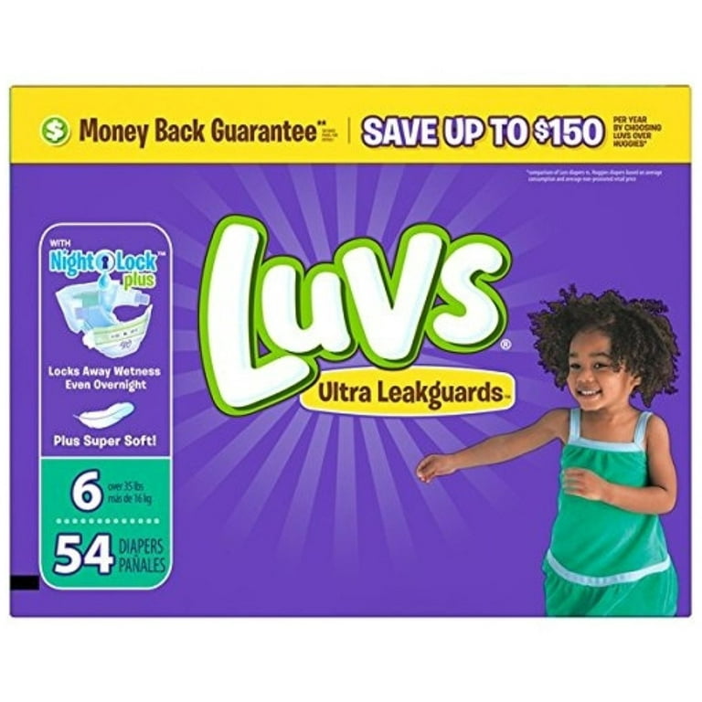 luvs Amazon.com: Luvs with Ultra Leakguards, Size 4 Diapers, 29 ea