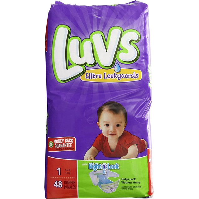 Luvs with Ultra Leak Guards Diapers, Size 1, 48 Count