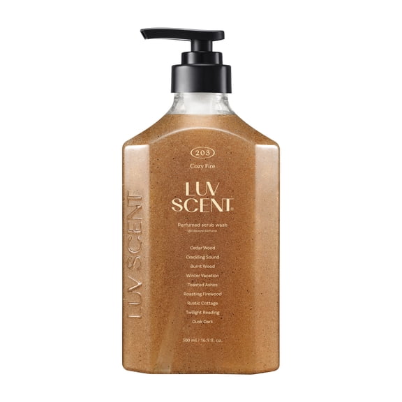 Luvscent Cozy Fire Scrub Wash for All Skin Types 16.9 fl oz