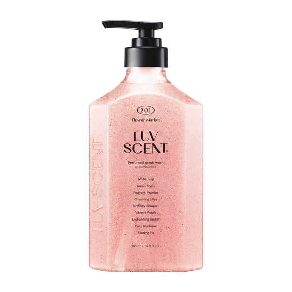 Luvscent Flower Market Scrub Wash for All Skin Types 16.9 fl oz