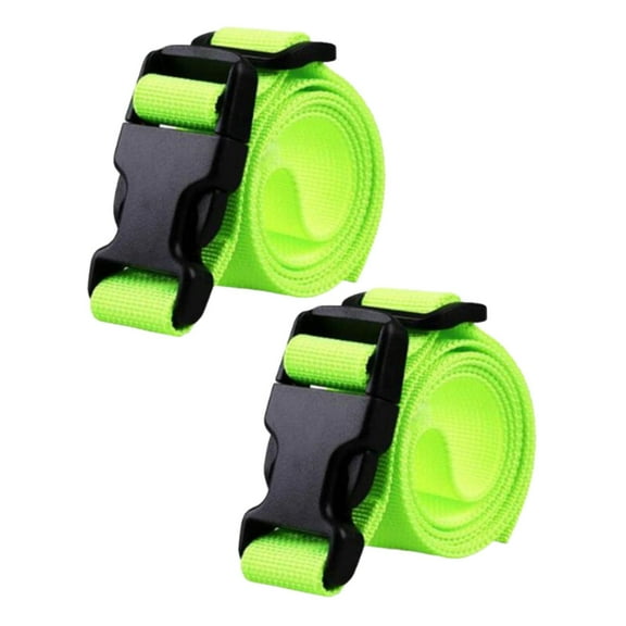 Luwecf 2 Pieces Bag Straps Packing 100 cm for Suitcase Bag Lashing Straps Green