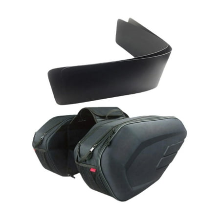 Luwecf 2 Pieces Motorcycle Saddlebags Rear Seat Side Bags for Helmet Earphones oxford cloth